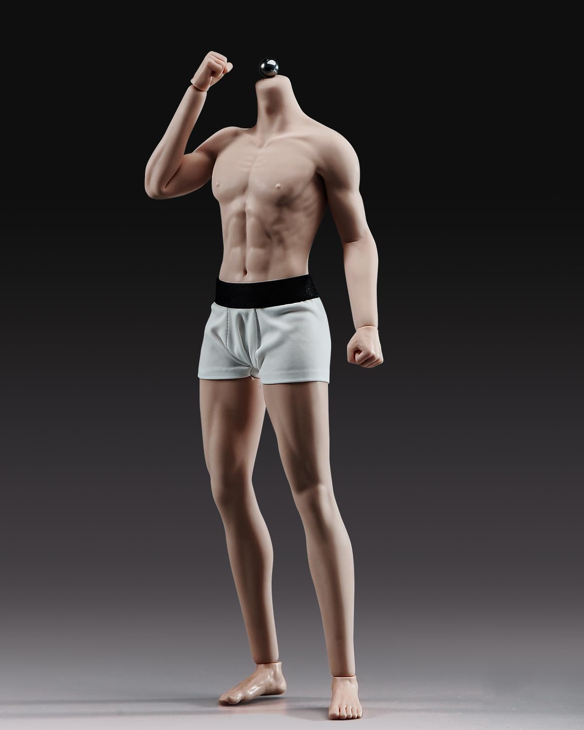 Fremego 1/6 Männlichen Actionfigur Körper,12 Zoll Flexible Männliche Nahtlose Muskulöse Figur Körper Puppe mit Zubehör Sammlung YM511 (Normale Haut)