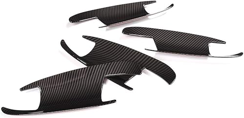 Miniatura 7 de Fibra de carbono coche exterior puerta Bowl Trim para Mercedes Benz GLK GL ML C Clase W204 X204 Accesorios de coche
