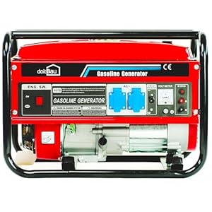 Stroomgenerator met benzine|Stroomgenerator met accessoires, noodstroomaggregaat stil | 2/5 stopcontacten 3x 230V /1x 400V/1x12V|7PS stroomgenerator