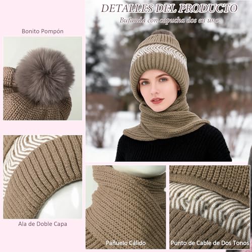 Catálogo para Comprar On-line Gorros de punto para Mujer que puedes comprar esta semana. 6 Imagen adicional