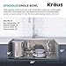 KRAUS Kore 27-Inch Undermount Workstation 16 Gauge Single Bowl Stainless Steel Kitchen Sink with Accessories, KWU110-27
