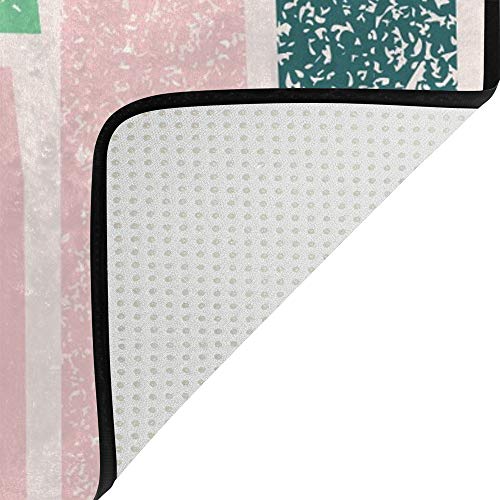 Tapis scandinave pastel de forme géométrique Ruchen : grand tapis de salon moderne - 5