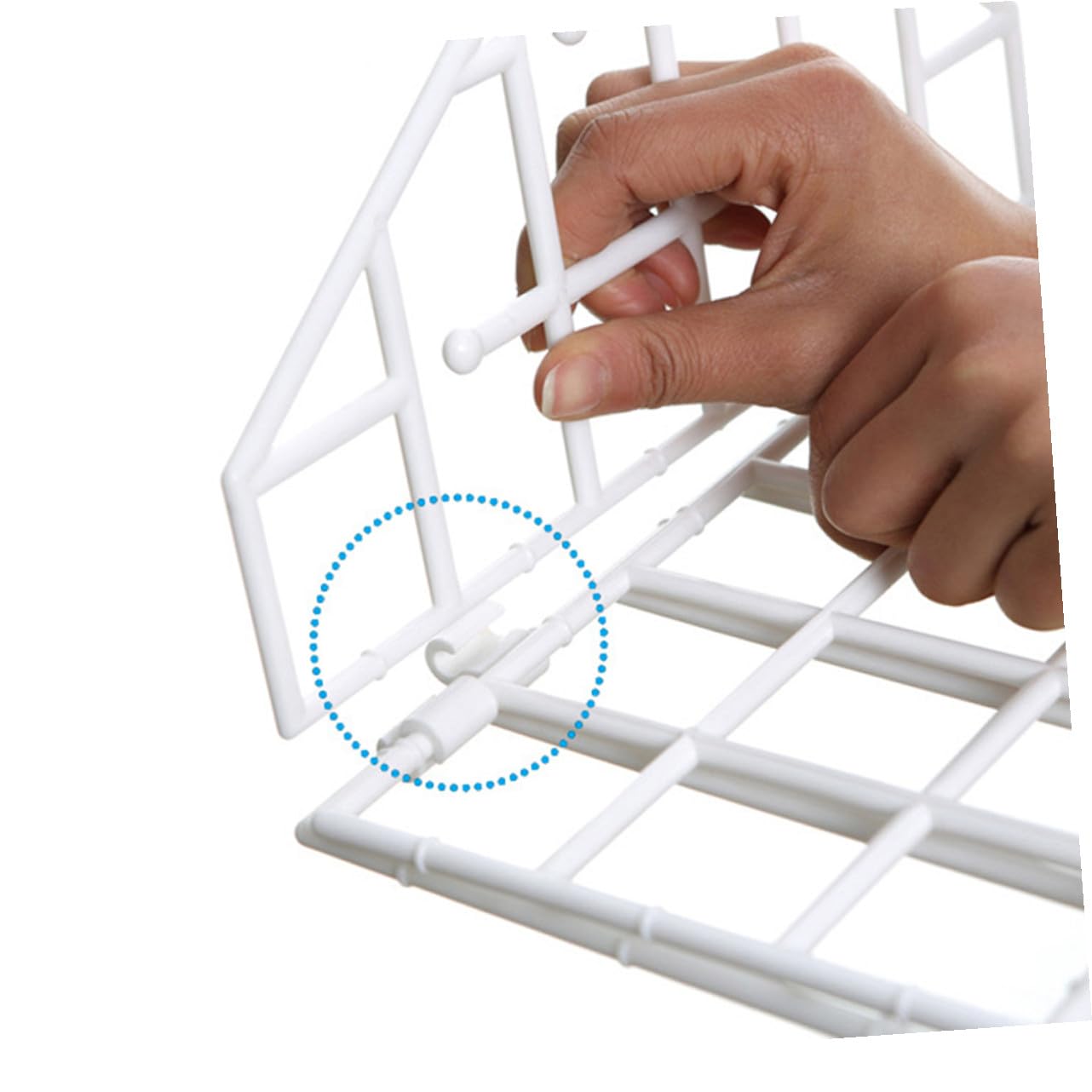 Levemolo Organizador Diseño Ventilado y Múltiples Capas de Armario de Plástico Plegable Colgante Blanco Ahorro de Espacio para Toallas y Accesorios Hogar