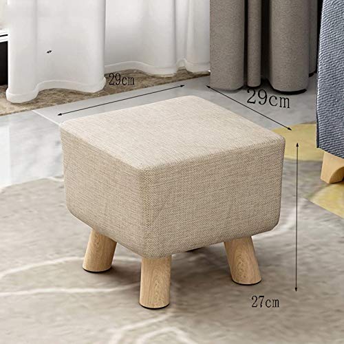 Repose-pieds ottoman carré E DASHADAO - Petit tabouret bas design - 3