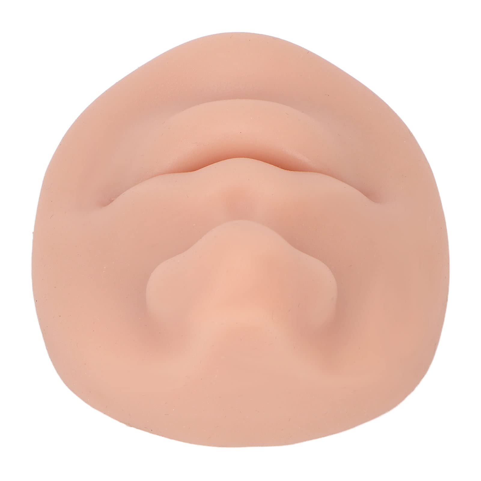 Yinhing Modèle de Bouche de Nez en Silicone, Modèle en Silicone Souple Réutilisable pour Affichage de Goujon de Lèvre de Goujon de Nez D'anneau de Nez, Outil D'enseignement de Pratique de Perçage(#2)