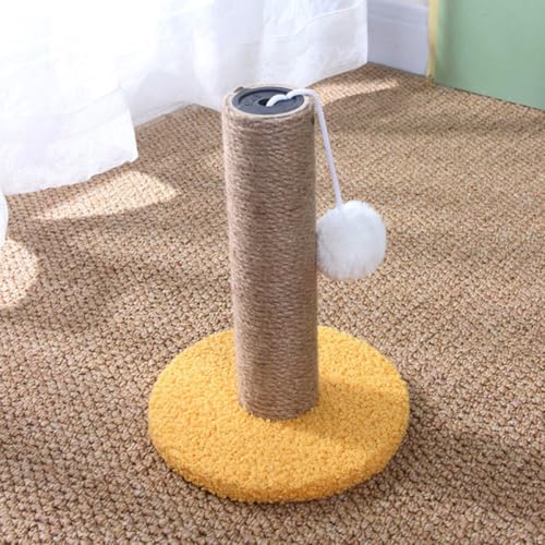 Poste rascador de madera para gatos con cuerda resistente miniatura 4
