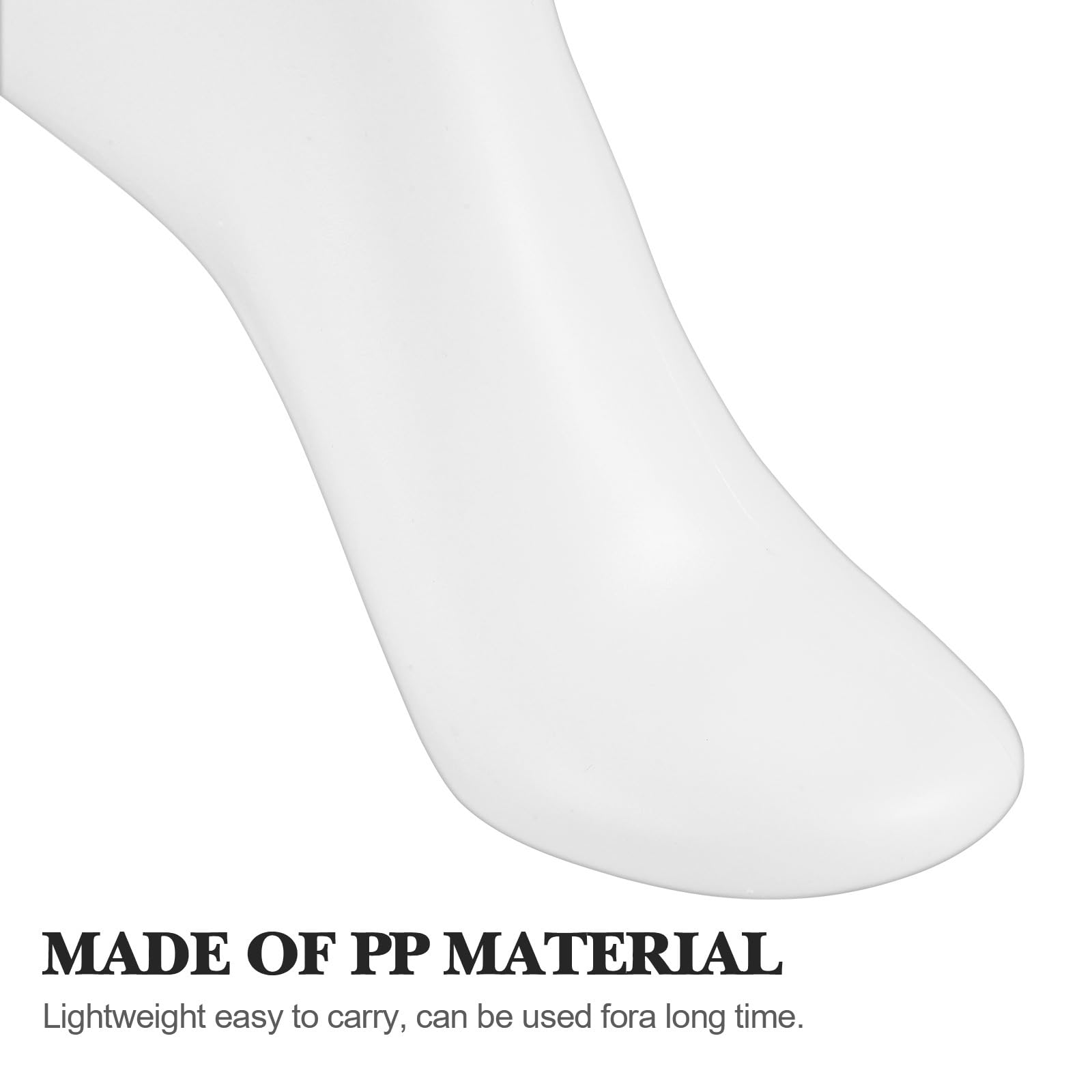 Alipis 2 Pack White Plastic Foot Mannequin for Socks - Short Foot Model Display Stand - Female Anklet Sock Holder for Shops and Home Decor, 11.61x8.46x3.66 Inches