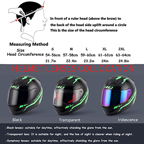 Casque de moto homme cornes intégral compact noir M 57cm