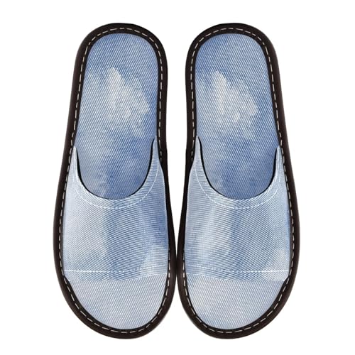 Sea Bathroom Sandal Indoor Breathable Non-Slip Slides Sandals for Travel, Hotel, Party, Guests3