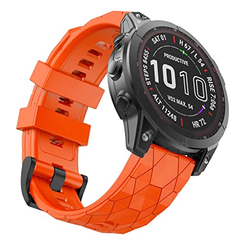 MYSNBKN Fenix 7X Strap 26mm Silicone bands for Garmin Fenix 7X/Fenix 6X/Fenix 6X Pro/Fenix 5X/Fenix 5X Plus/Fenix 3/Fenix 3 HR(Quick Fit)