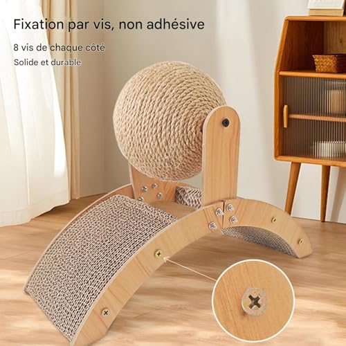 Protector de muebles para interior con ejercicio garras gatito 3