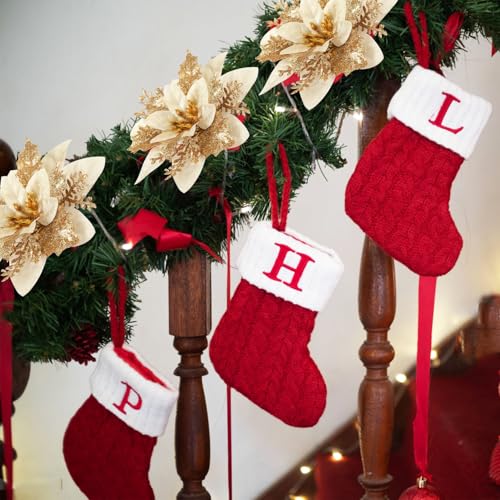 Poinsettia Christmas Flowers Decoration -12Pcs - image 4