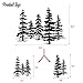 Xedatric Metal Pine Tree Wall Art – Metal Tree Decor for Kitchen & Cabin, Exquisite Forest Design Home Décor, Durable and Rust-Proof（23.3 * 16.1inch）