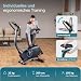 Skandika Ergometer Fahrrad Atlantis | Heimtrainer mit App Steuerung (Kinomap, iConsole), Bluetooth, 10kg Schwungmasse, Puls und Körperfettmessung, 32 Stufen, geräuscharm, Transportrollen | bis 150kg
