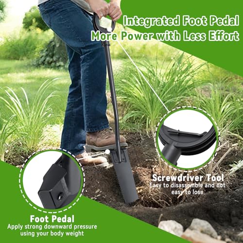 Spade Shovel with D Handle