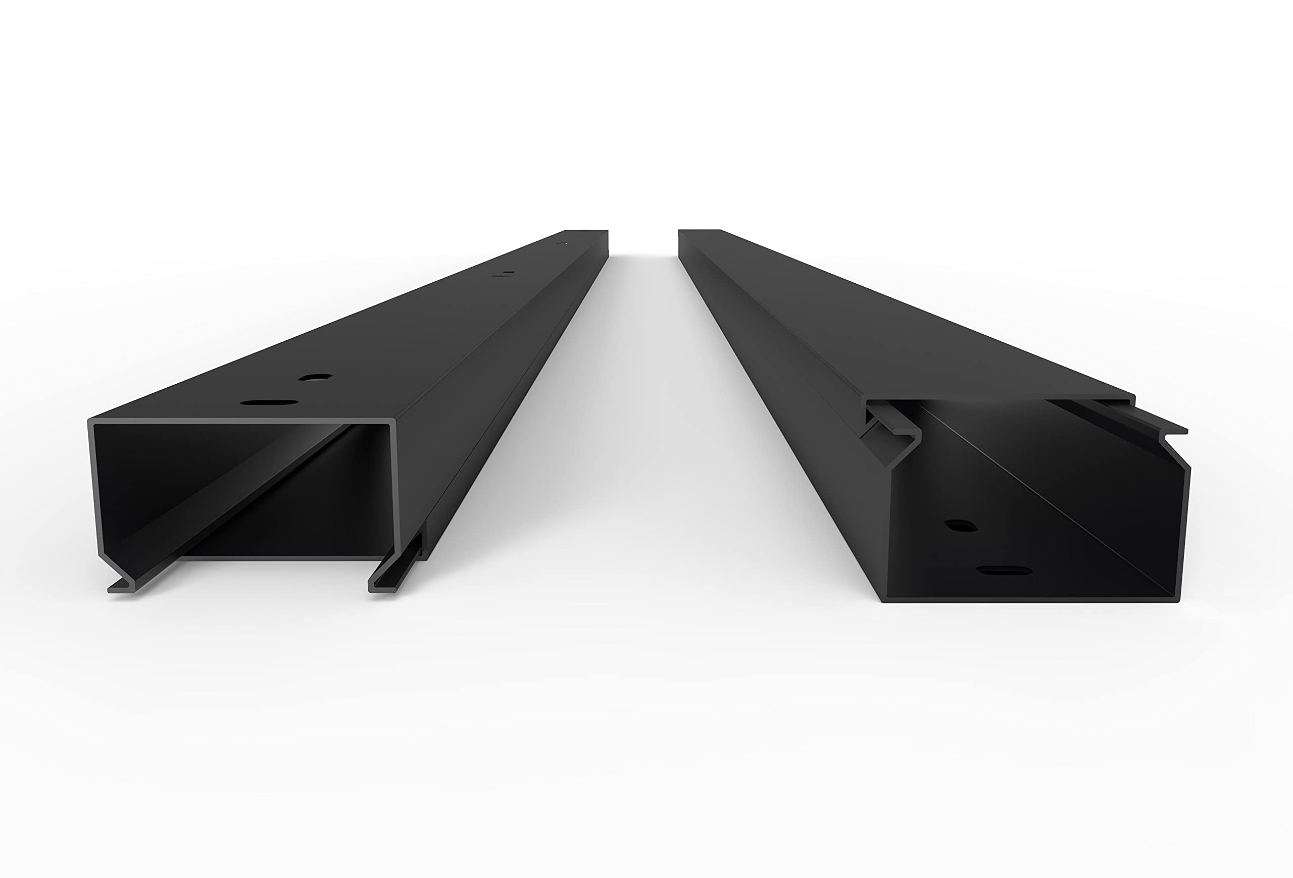 Goulotte de câble, 40x25 mm, 10 x 2 m (20 m), Noir, à Visser - Made in Germany, Bureau, Atelier, Cuisine, intérieur et extérieur