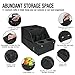 MULISOFT Car Seat Organizer- Backseat Car Organizer with 11 Storages Compartments and 2 Cup Holders, Organizers and Storage, Front Seat for Travel Kids,Black