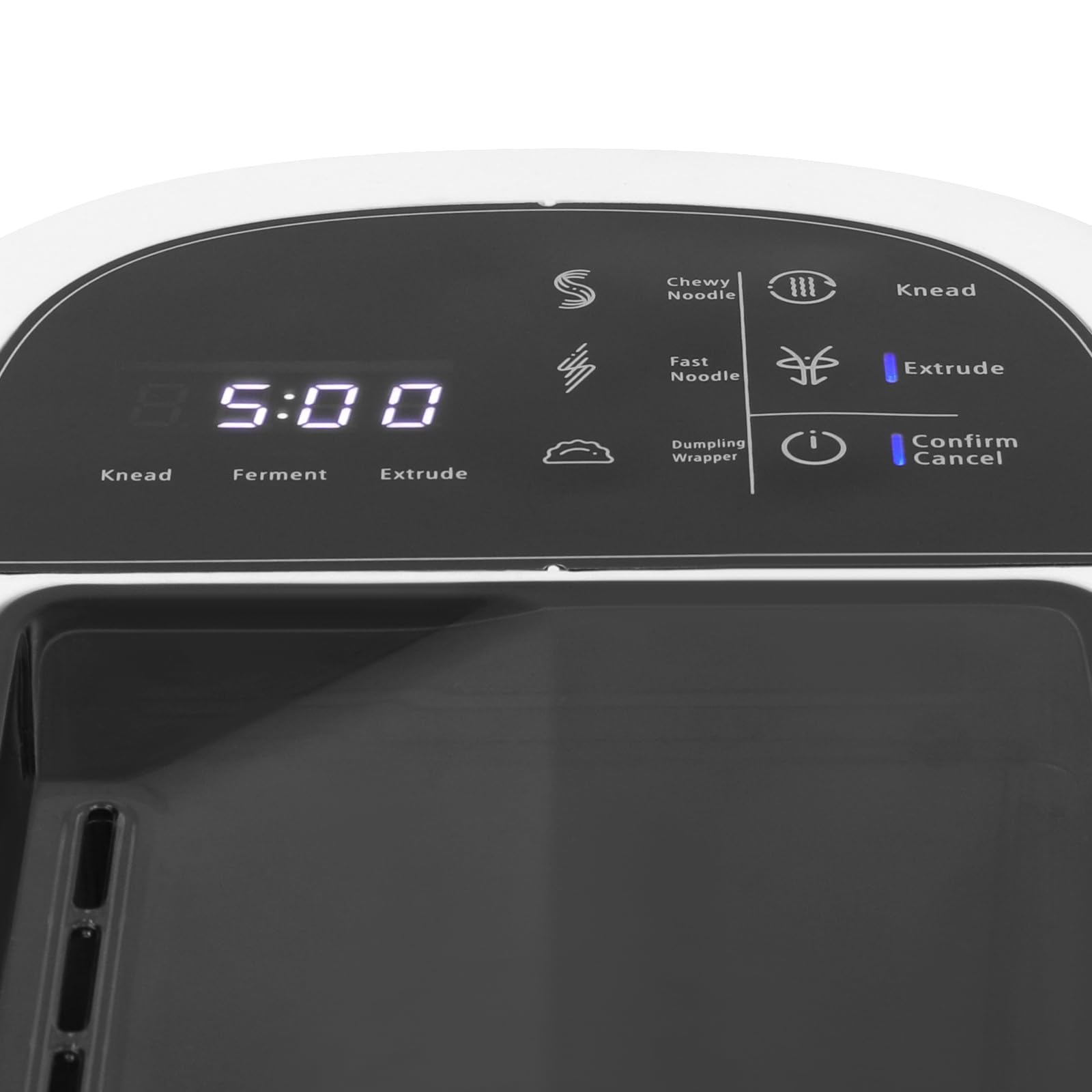 Macchina elettrica per la pasta, 260W automatica con 13 dischi per pasta – per pasta, lasagne, spaghetti e gnocchi. Include misurino, spatola per la pulizia e bicchiere per la farina