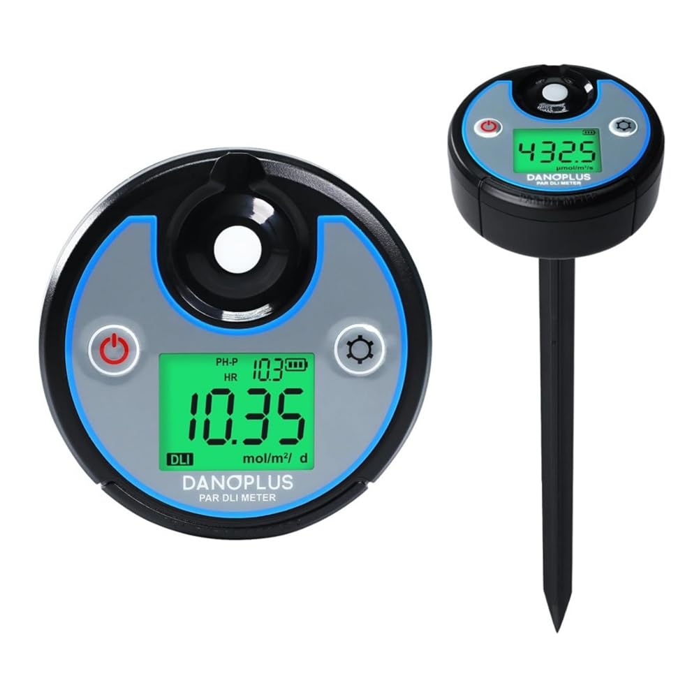 Medidor Digital PAR DLI PPFD 2 en 1, Registrador de Datos, Comprobador de Luz, 400-700 Nm, Fotosintético, IP65, Resistente Al Agua, para Jardinería en Invernaderos.