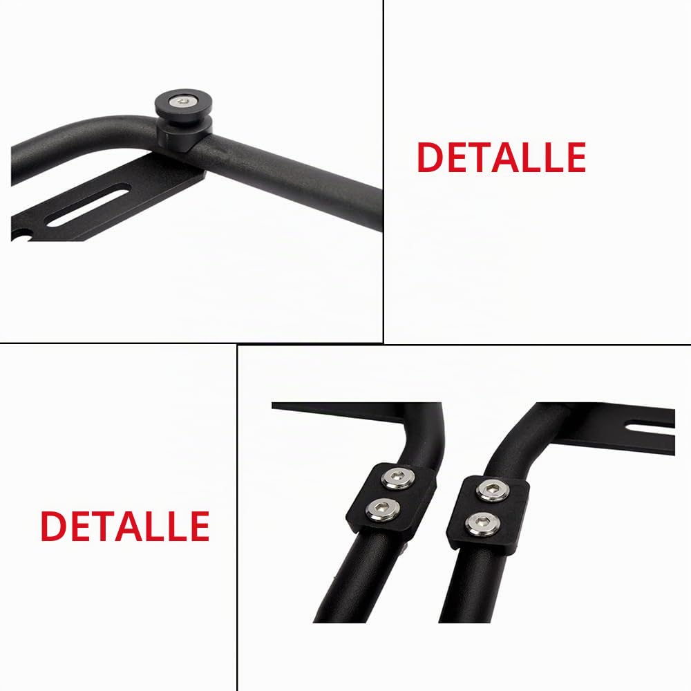 Portaequipajes Universal para Motocicleta Soporte para Maleta Lateral Fácil Instalación para Maletas Laterales De 25 28 35 Y 38 litros Kit De Marco Estabilizador