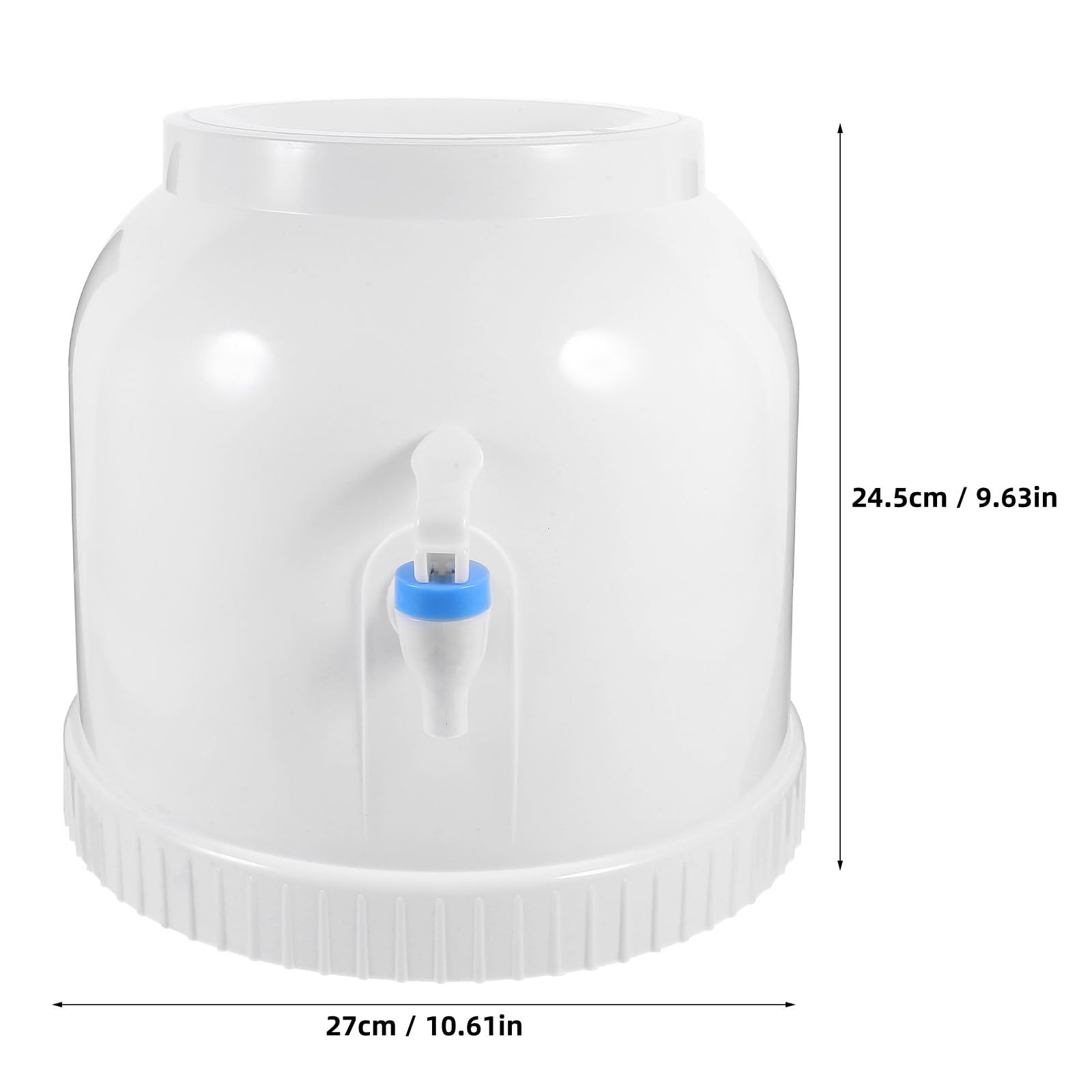 SOLUSTRE Dispensador Instalación para Conveniente Resistente en Estructura y Agua Soporte Garrafas de Blanco de Plástico Portátil Escritorio