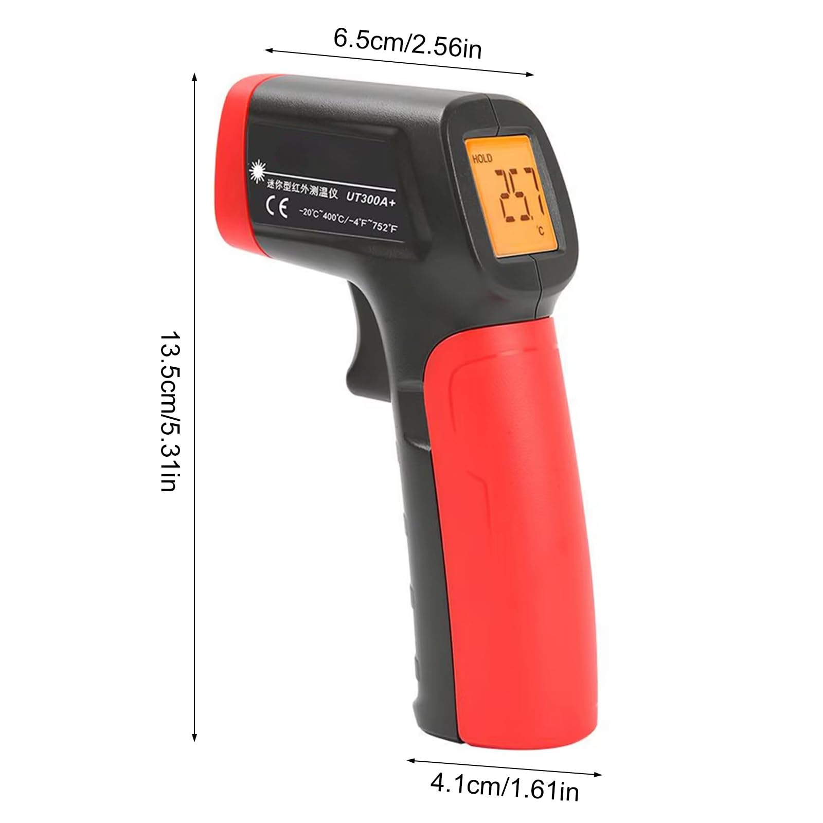 Herramienta digital de medición de temperatura de 20 a 400 ℃, termómetros de mano para lector de temperatura industrial con apagado automático retroiluminado