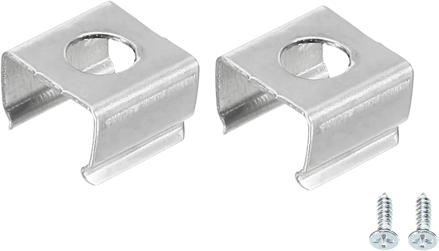 Rope Light Mounting Clips, 20 Pack Wall Channel Mounting Holder Accessories for 6.5mm to 7.5mm Waterproof LED Strip, Stainless Steel