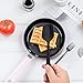 HOTEC 600℉ Heat Resistant BPA-Free Silicone Rubber Spatula Set,Kitchen Cooking Spatulas, Baking, Mixing for Non Stick Cookware, Dishwasher Safe, Black Set of 5