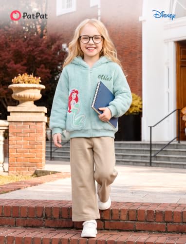 Image of Disney Girl /Boy Fleece Jacket Zipper Sherpa Fuzzy Hoodie Winter Coat 2-13Y
