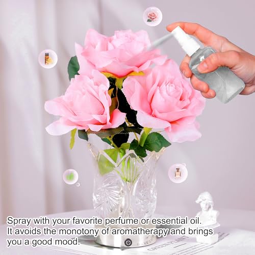 Image of Artificial Pink Rose LED Lamp Night Light,Flower Lamp Gifts for Women Mom Grandma Girlfriend Friend Wife Birthday Christmas Valentines Mothers Day Anniversary, FLower Bedroom Bar Coffee Shop Decor