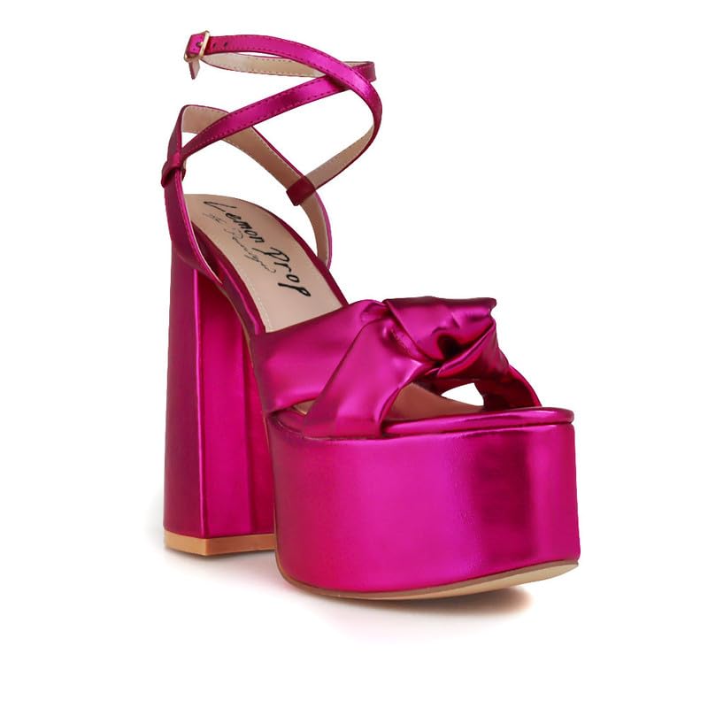 Privileged Lemon Drop Toman Ankle Strap Platform Heels For Women2