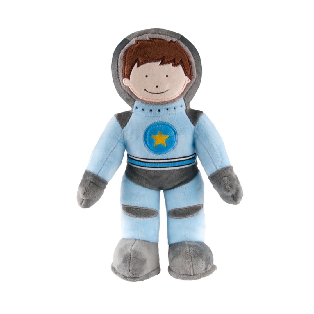 Storklings Astronaut Stuffed Animal, Spaceman Plush Soft Space Toy 12” Height, for Children of All Ages, Astronaut Toy in a Blue Spacesuit