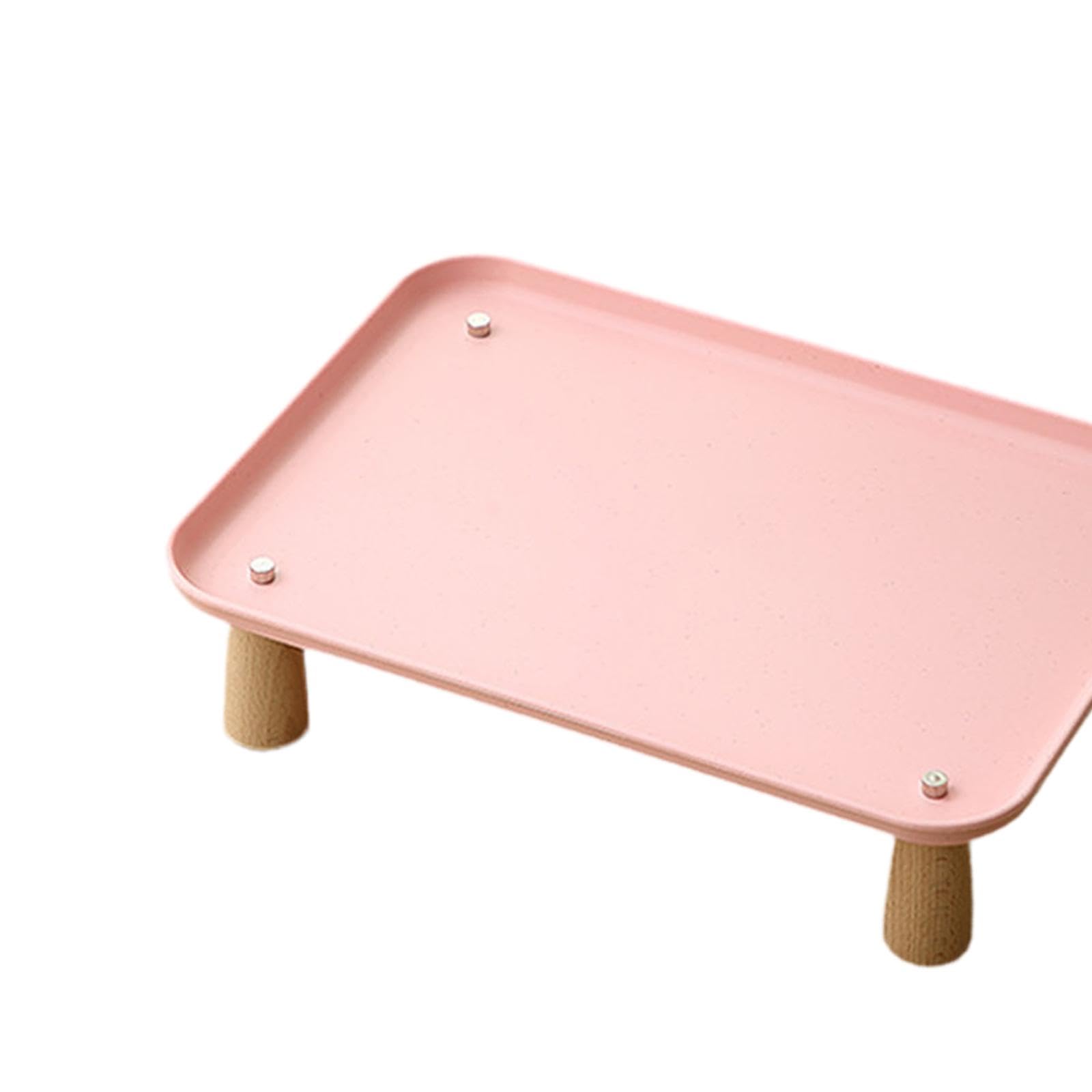 Soporte Elevado para comedero de Gatos, Mesa para Comida de Mascotas, Soporte Elevado cómodo, Bandeja para comedero de Mascotas, para Perros y Gatos, Rosa