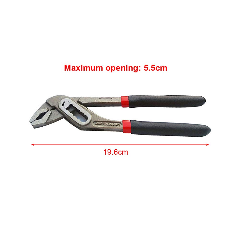 Herramientas hidráulicas, 1 juego de alicates de bomba de agua sumergibles de acero de 20.3 cm/25.4 cm/30.5 cm, llave universal para tuberías, herramientas de mano de fontanero, cortador de