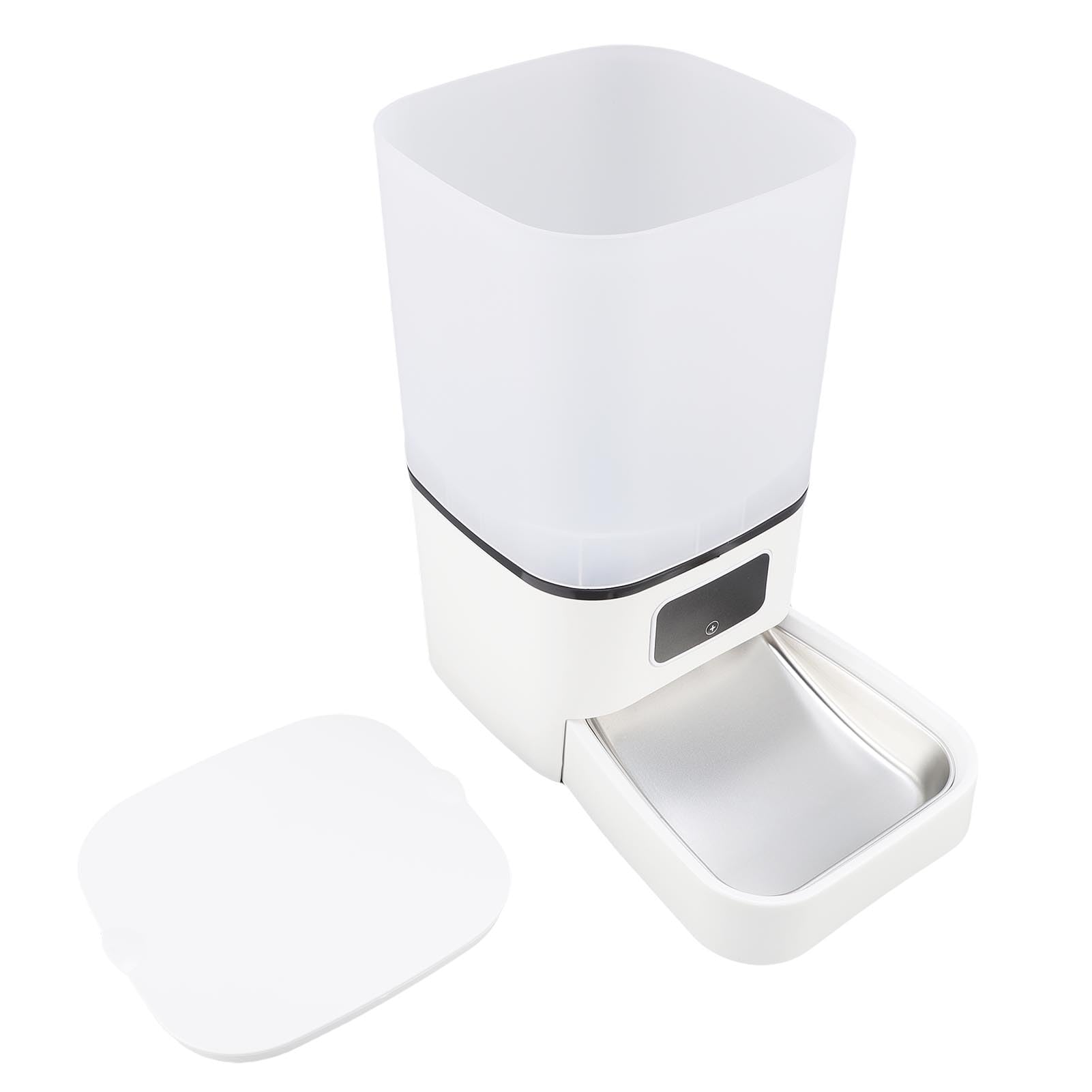 Comedero Automático para Gatos, Comedero para Mascotas WiFi de 6L con Control Remoto de Aplicación, Dispensador de Alimentos Secos Temporizado para Gatos y Perros Pequeños
