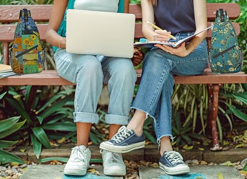 Van Gogh Shoulder Sling Bag Polyester (Almond Blossoms)2