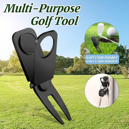 Lenwen 3 Pcs Magnetic Golf Divot Tool 3 in 1 Golf Cart Holder with Marker for Golfing Accessories, Gift for Man - Image 4