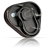 Magnetic Triangle Fidget Slider,Triple-Layer Sliding & Rotating Track with Click Sounds, Alloy Metal Stress Relief Fidget Toys Adults (Black)