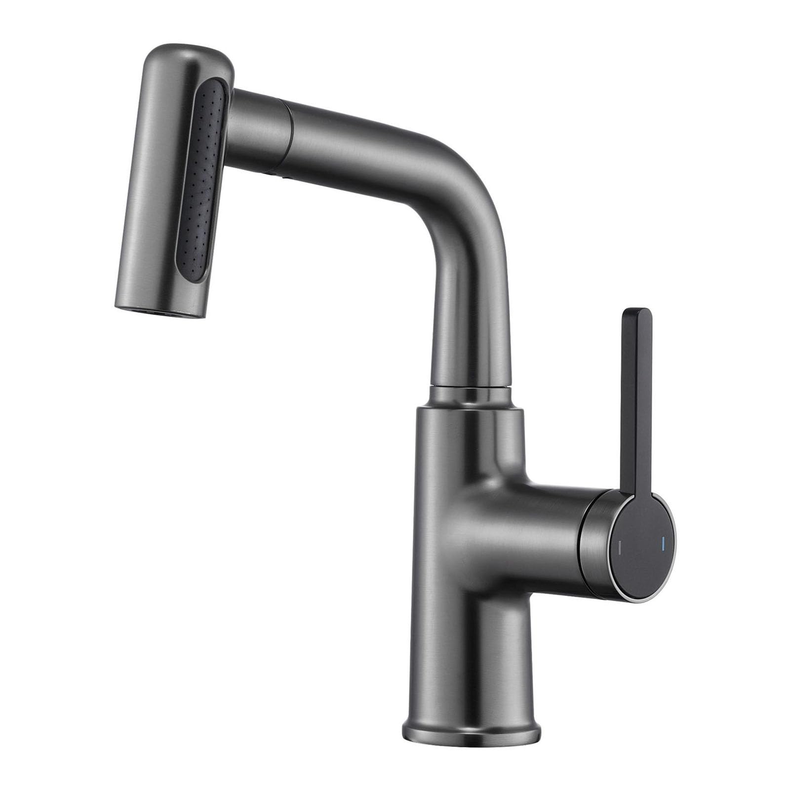 Grifo de lavabo monomando verde manzana LWX con caño giratorio elevable