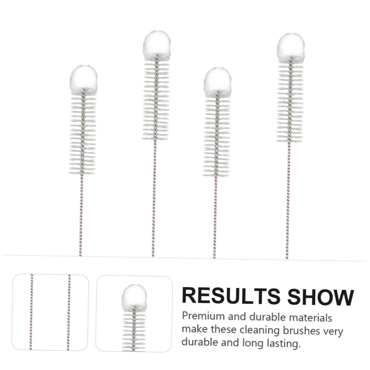 BUTIFULSIC 5pcs Nylon Cleaning Brush Cleaning Softy Tip Brush Softy Tip Cleaning Brush Cotton Softy Tip Brush Pipe Cleaner Brush Bottle Brush Brush Jars Brush Cotton Ball White