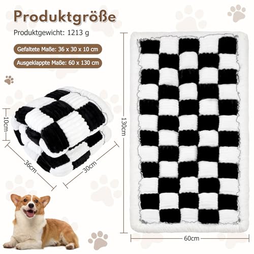 ZESTEFY Hunde Rücksitzbank Auto Hundebett Matte - Decke Plaid Reise Haustier Matte, rutschfeste, wasserdichte Autoschondecke für Hund, Universal Fit - Hundedecke für Auto, Sofa & Outdoor (Schwarz)
