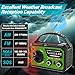 16000mAh/59200mWh Solar Crank Emergency Radio - Wireless NOAA AM/FM Weather Radio with USB-C/Type-C Charging, 3-Light Modes, SOS Alarm, Compass & Power Bank for Camping Survival Outdoor Emergencies
