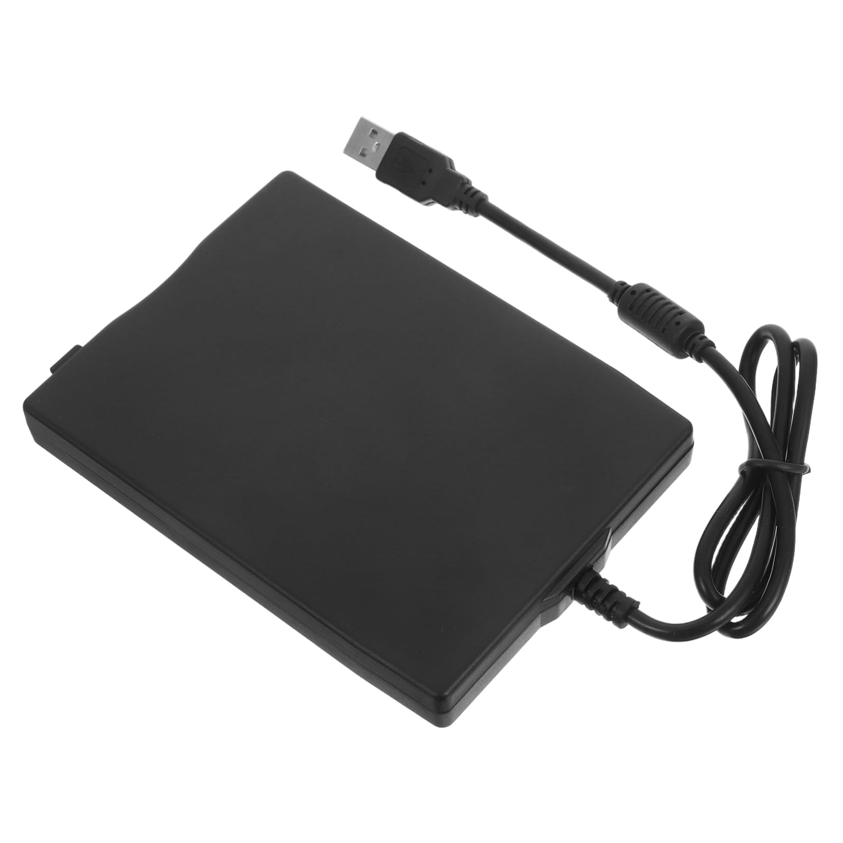 NUOBESTY Lettore di Dischetti Esterno USB 2.0 per Laptop e Desktop, Leggero, Compatibile con Sistemi Operativi, Nero Abs