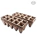 Seed Starter Tray Kit | Pack of 10 X 10 Cell Peat Pots | Bonus 30 Plant Markers | Biodegradable Seedling Pots for Plants | Organic Plant Starter Trays | Seedling Trays