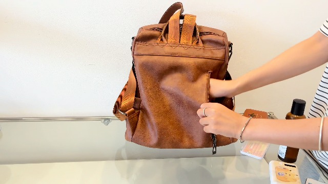 garaplight PU Leather Backpack Purse for Women, Brown