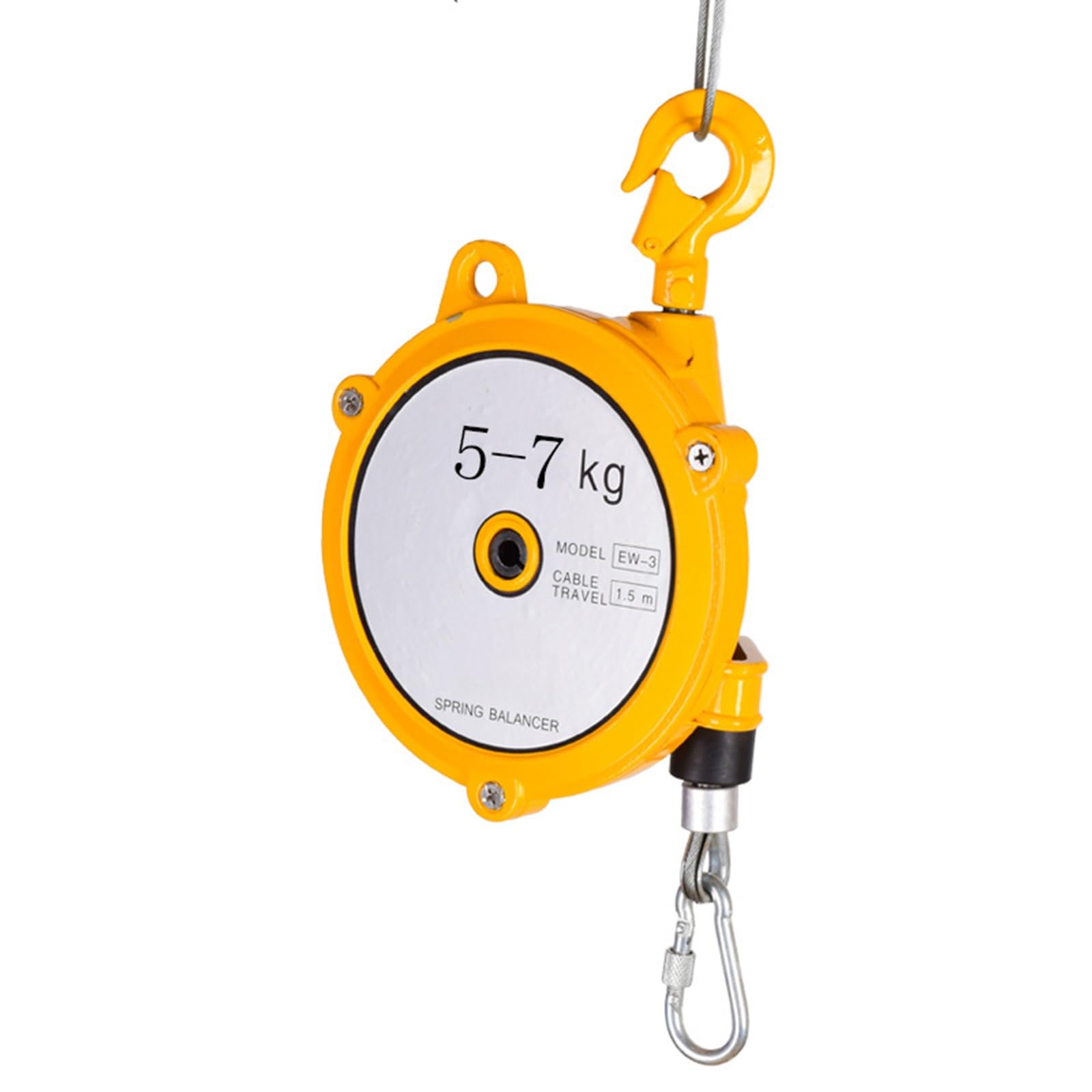 Bilanciatore A Molla, Bilanciatore di Carico Multifunzionale, con Cavo da 150 Cm E Gancio, Forte capacità Portante, Bilanciatore Retrattile, per Fissare E Appendere (Size : 5-7kg)