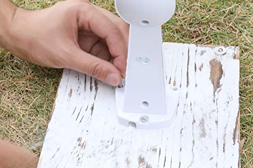 No-Hole Needed Wood Plank Vinyl Siding Hanger for Mounting Security Camera, Artwork, Trellis, Picture, Shelf, Mailbox, Wreath, Solar Powered Lights on Vinyl Siding