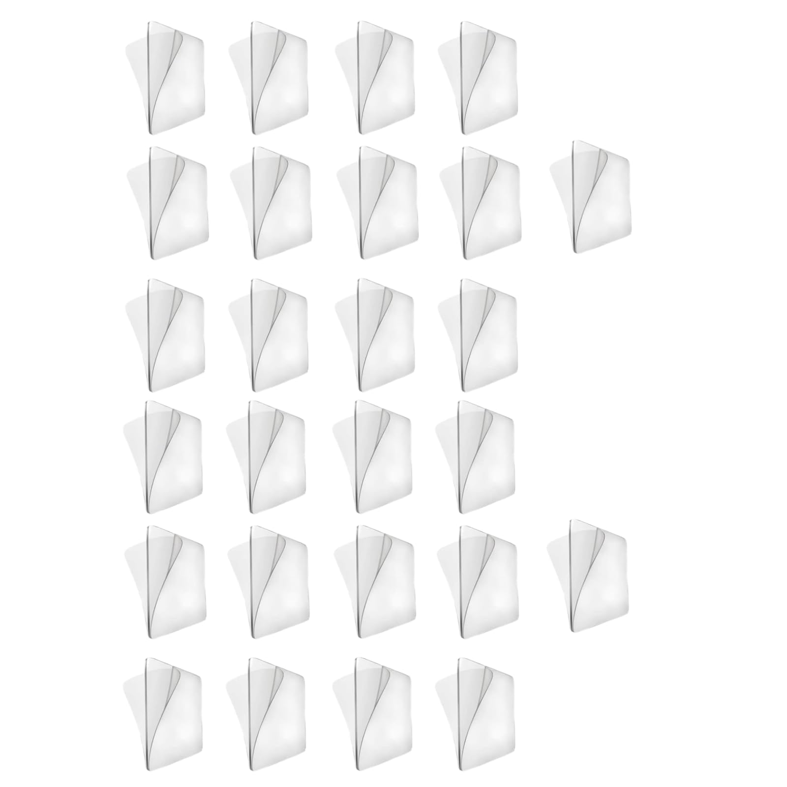 SelHeng 20Pcs Transparent Wall Mounted Replacement Sticky Pads for Kitchen Bathroom Shower Caddy Organizer Rack Holder Nail Free