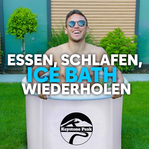 Eisbad 408 Liters 85 cm Ø * 72 cm - Ice Bath - Booste Dein Immunsytsem & verbessere die Regeneration + Kaltbadewanne +Tragbares Eisbad für Athleten & Navy Seals + Eiswasserbad + Kaltwassertherapie
