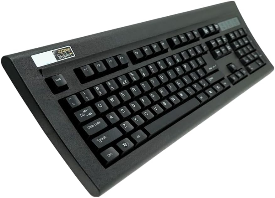 TVS Gold Mechanical Wired Keyboard | Without Orignal Box | 1 Year Warranty | 1.5 Meter USB Cable, USB Gold Keyboard